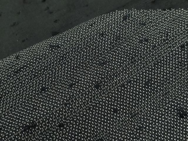 平和屋着物●訪問着 髭紬 吉祥文 黒地 正絹 逸品 未使用 CABG0930yc