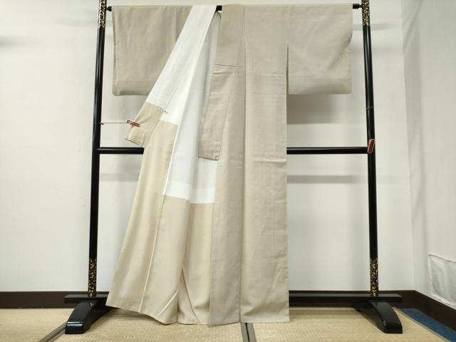 平和屋着物●本塩沢 蚊絣 正絹 逸品 CABG0935yc