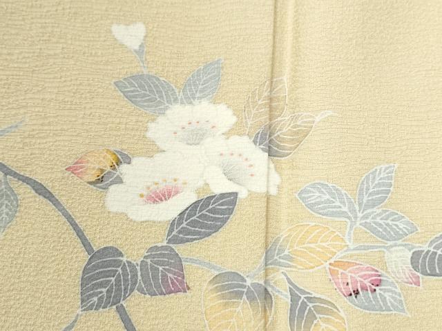 平和屋着物●京加賀友禅 百貫石峰 色留袖 枝花文 正絹 逸品 CABG0936yc