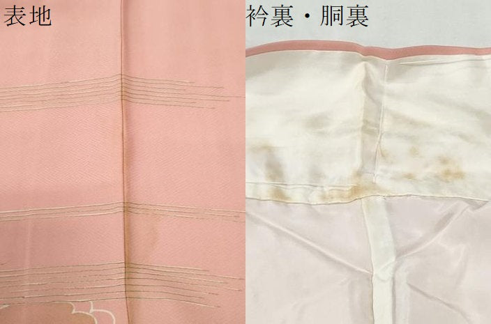 平和屋着物●豪華色留袖 駒刺繍 浜松籬草花文 金彩 正絹 逸品 CABG0950yc