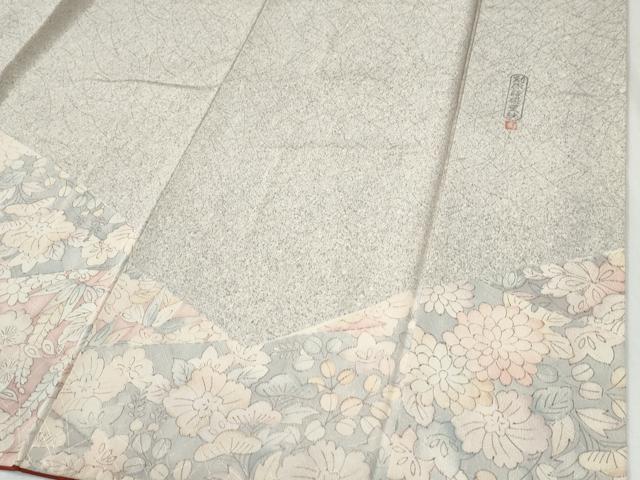 平和屋着物●訪問着 作家物 創作 蒔染更紗 正絹 逸品 CABG0955yc