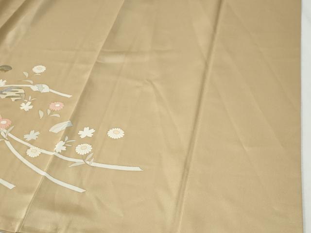 平和屋着物●訪問着 地紙枝花文 金銀彩 正絹 逸品 CABG0961yc