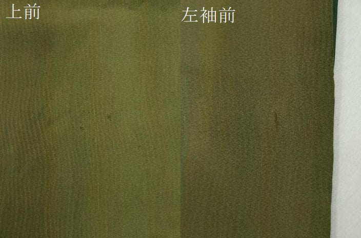 平和屋着物●染色作家 斉藤三才 小紋 舞花文 暈し染め 金彩 正絹 逸品 CABG0963yc