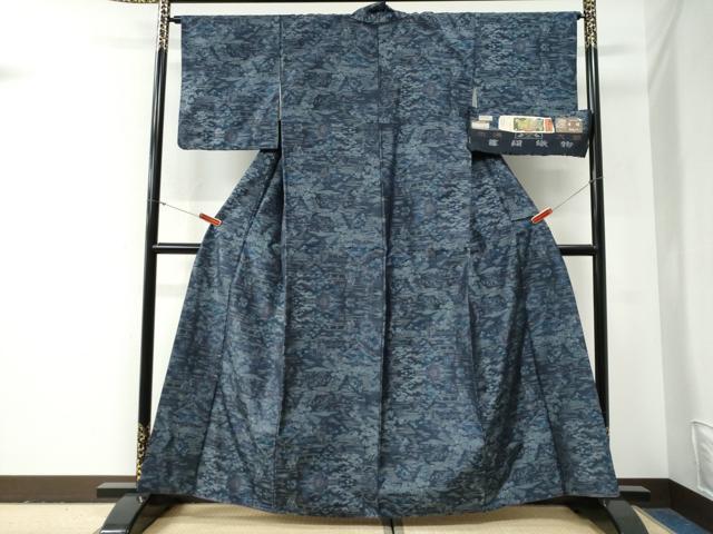 平和屋着物●都喜ヱ門 本場大島紬 新山里旅情 藤絹織物謹製 証紙付き 正絹 逸品 CABG0969yc