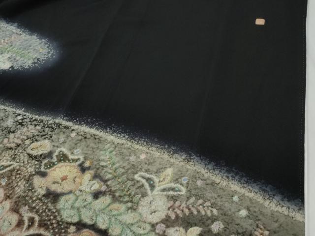 平和屋着物●豪華黒留袖 作家物 辻が花 暈し染め 正絹 逸品 CABG0974yc