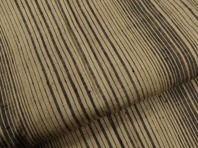 平和屋着物●上質な紬 縞 正絹 逸品 CABG0982yc