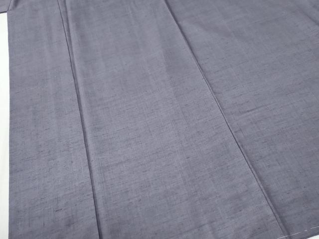 平和屋着物●結城紬 色無地 鳩羽色 正絹 逸品 未使用 CABG0987yc