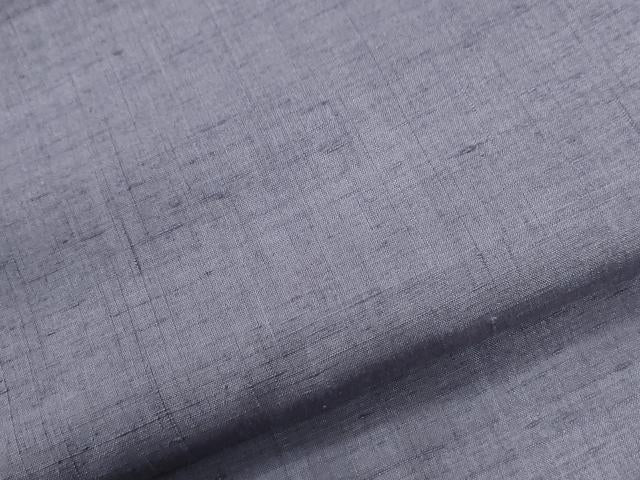 平和屋着物●結城紬 色無地 鳩羽色 正絹 逸品 未使用 CABG0987yc