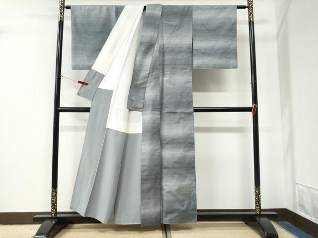 平和屋着物●上質な紬 霞文 正絹 逸品 CABG0989yc