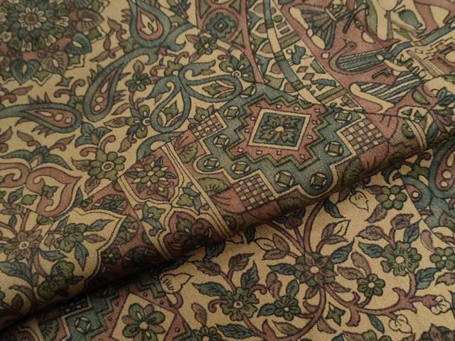 平和屋着物●上質な小紋 エジプト壁画花唐草文 正絹 逸品 CABG0991yc