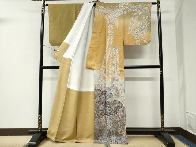 平和屋着物●吉乃一廉 幻の辻が花 訪問着 暈し染め 銀通し地 正絹 逸品 CABG0999yc