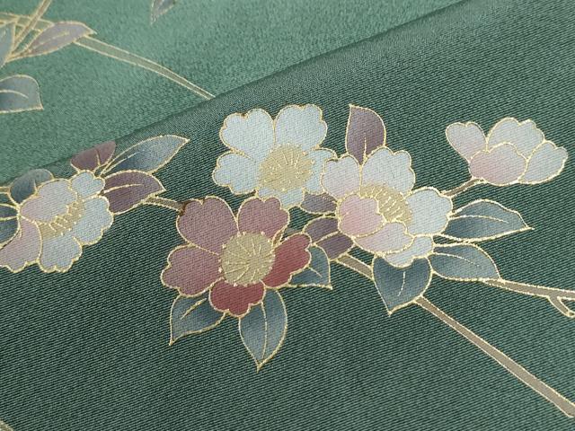 平和屋着物●訪問着 人物草花文 暈し染め 金彩 正絹 逸品 CABG1023yc