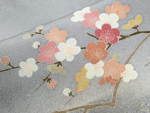 平和屋着物●訪問着 枝花文 暈し染め 金彩 正絹 逸品 CABG1028yc