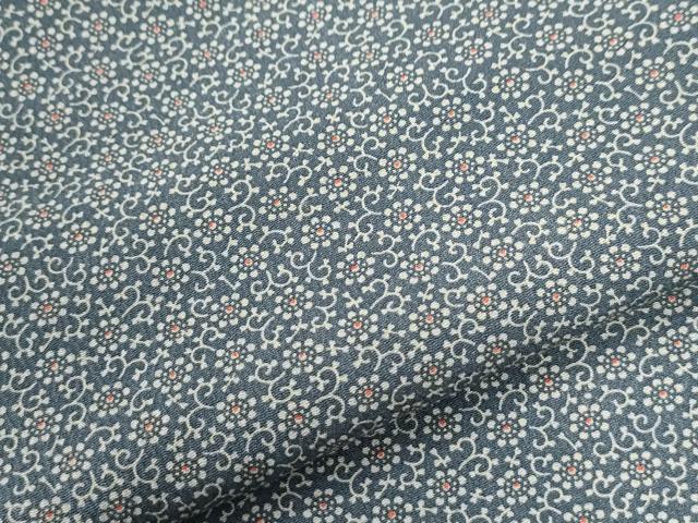 平和屋着物●江戸小紋 花唐草文 正絹 逸品 CABG1038yc