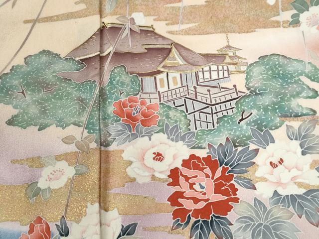 平和屋着物●訪問着 京百景 清水寺 暈し染め 金彩 正絹 逸品 CABG1042yc