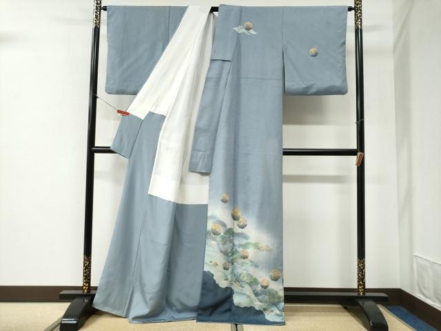 平和屋着物●訪問着 浜松雪輪文 暈し染め 金彩 正絹 逸品 CABG1054yc
