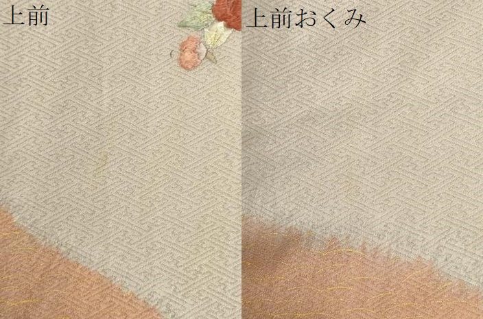 平和屋着物●訪問着 絞り 刺繍 草花文 金彩 ロング丈 正絹 逸品 CABG1105yc