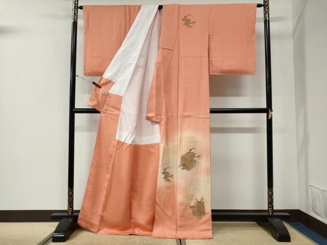平和屋着物●中国三大刺繍 スワトウ刺繍 総刺繍 訪問着 鳳凰亀甲花唐草文 暈し染め 正絹 逸品 未使用 CABG1109yc