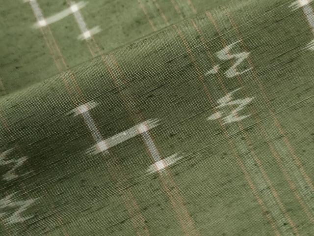 平和屋着物●本場琉球絣 紬 さが美扱い 証紙付き 正絹 逸品 CABG1123yc