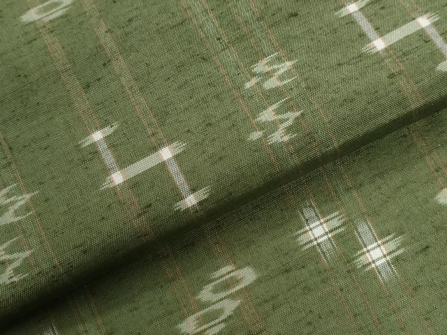 平和屋着物●本場琉球絣 紬 さが美扱い 証紙付き 正絹 逸品 CABG1123yc