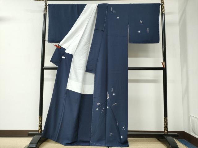 平和屋着物●訪問着 総刺繍 短冊 瓢箪 簪 蛍暈し 金糸 正絹 逸品 未使用 CABG1139yc
