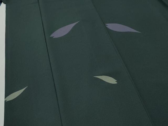 平和屋着物●世界的人形師 辻村寿三郎 ジュサブロー 小紋 舞花弁 正絹 逸品 CABG1144yc