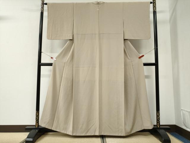 平和屋着物●上質な色無地 枯色 正絹 逸品 CABG1150yc