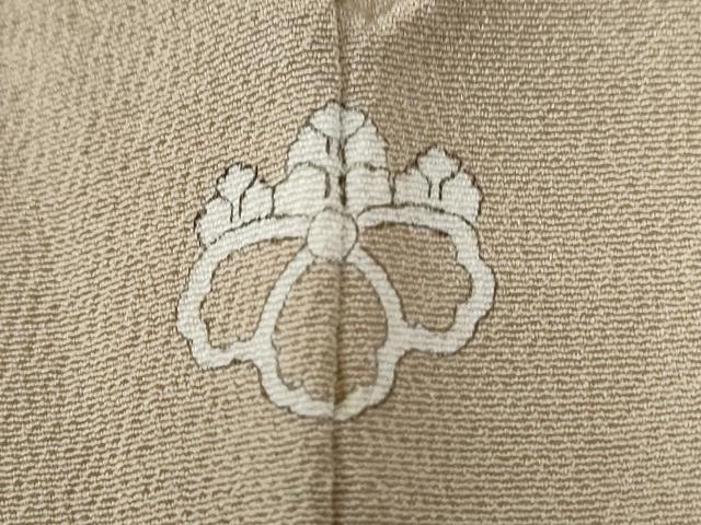 平和屋着物●上質な色無地 枯色 正絹 逸品 CABG1150yc