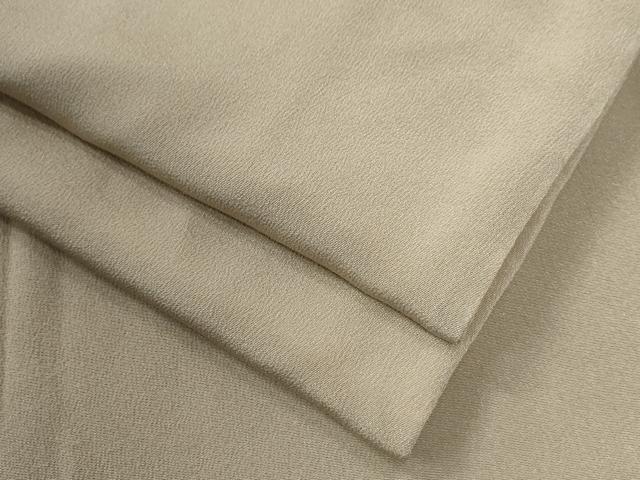 平和屋着物●上質な色無地 枯色 正絹 逸品 CABG1150yc