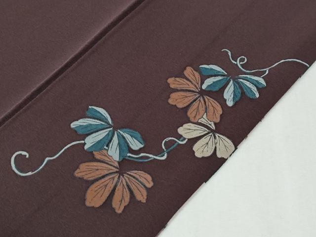 平和屋着物●訪問着 蔦の葉花文 暈し染め 正絹 逸品 未使用 CABG1154yc