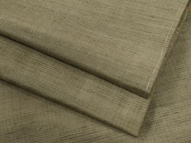 平和屋着物●上質な紬 色無地 油色 正絹 逸品 未使用 CABG1155yc
