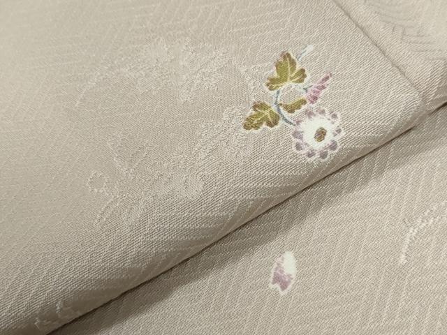 平和屋着物●上質な小紋 草花文 正絹 逸品 CABG1159yc
