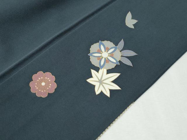 平和屋着物●訪問着 駒刺繍 雲取り雪輪竜田川扇面花文 金彩 正絹 逸品 CABG1165yc