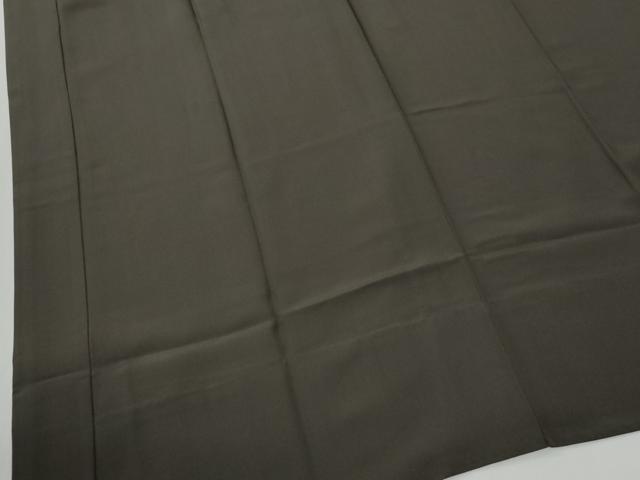 平和屋着物●男性 長襦袢 無双仕立て 色無地 海松茶色 三越扱い 正絹 逸品 CABG1171yc