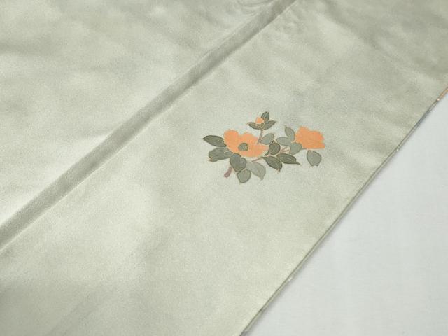平和屋着物●訪問着 駒刺繍 草花文 金彩 正絹 逸品 未使用 CABG1180yc