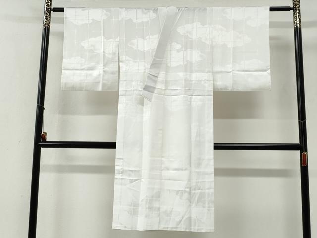 平和屋着物●洗える最高級着物 <英>はなぶさ謹製 長襦袢 無双仕立て 雲取り地紋 CABG1182yc
