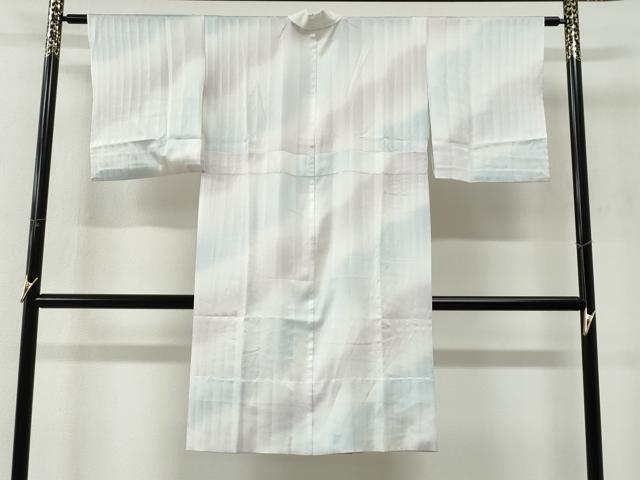 平和屋着物●洗える最高級着物 <英>はなぶさ謹製 長襦袢 無双仕立て 縞地紋 暈し染め CABG1189yc