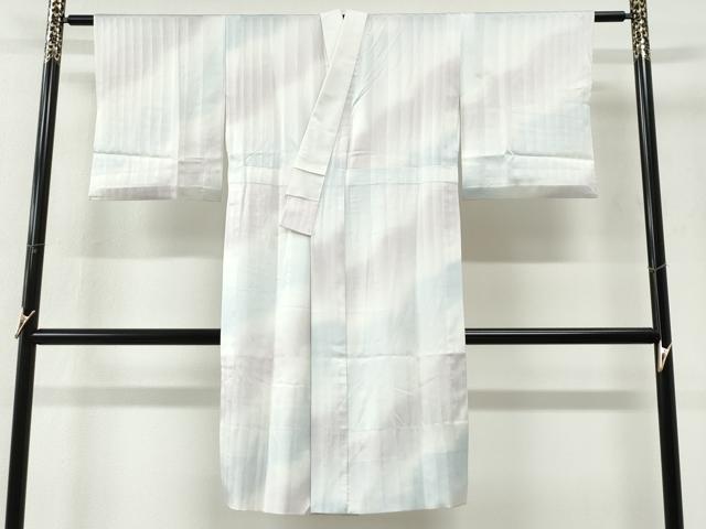 平和屋着物●洗える最高級着物 <英>はなぶさ謹製 長襦袢 無双仕立て 縞地紋 暈し染め CABG1189yc