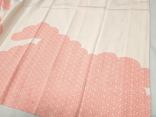 平和屋着物●長襦袢 袷 雲取り紗綾形文 正絹 逸品 未使用 CABG1193yc