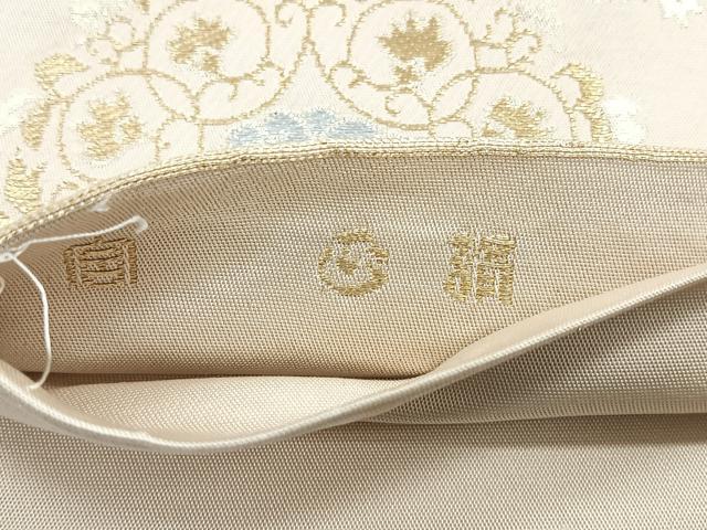 平和屋着物◎六通柄 本袋帯 花唐草文 金銀糸 正絹 逸品 CABG1484nb