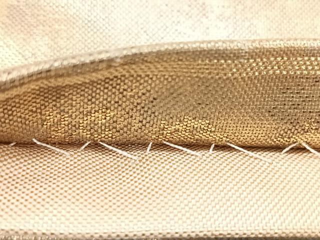 平和屋着物◎六通柄袋帯 花鳥文 金糸 引箔 正絹 逸品 CABG1489nb