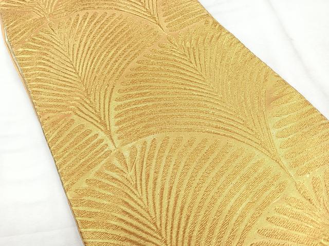 平和屋着物◎六通柄袋帯 若松葉 金糸 正絹 逸品 CABG1564nb
