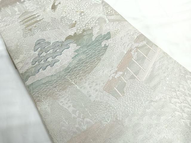 平和屋着物◎六通柄袋帯 御宝の庭 二重箔錦 正絹 逸品 CABG1593nb