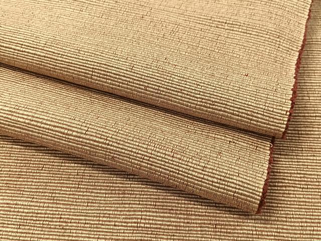 平和屋着物●八寸名古屋帯 紬地 白茶色 正絹 逸品 CABG1608vp