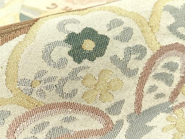 平和屋着物●爪掻き本綴れ 太鼓柄袋帯 宝船花文 金銀糸 正絹 逸品 CABG1614vp