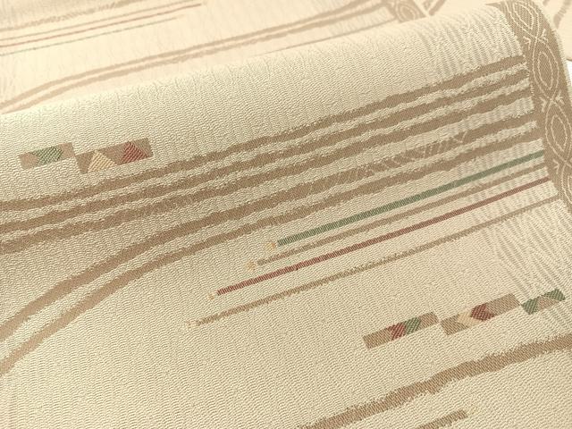 平和屋着物●九寸名古屋帯 吉祥文様 金糸 正絹 逸品 CABG1615vp