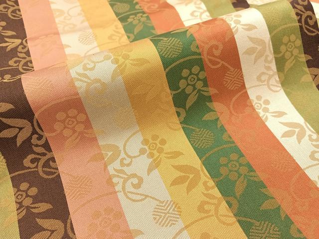 平和屋着物●全通柄 九寸名古屋帯 笹蔓間道 正絹 逸品 CABG1623vp