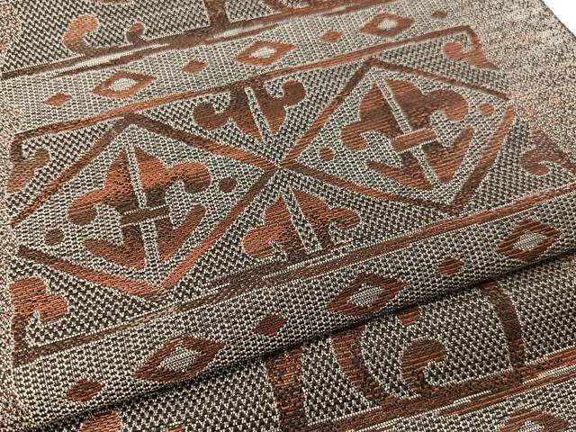 平和屋着物●本場筑前博多織 八寸名古屋帯 吉祥文 正絹 逸品 CABG1628vp