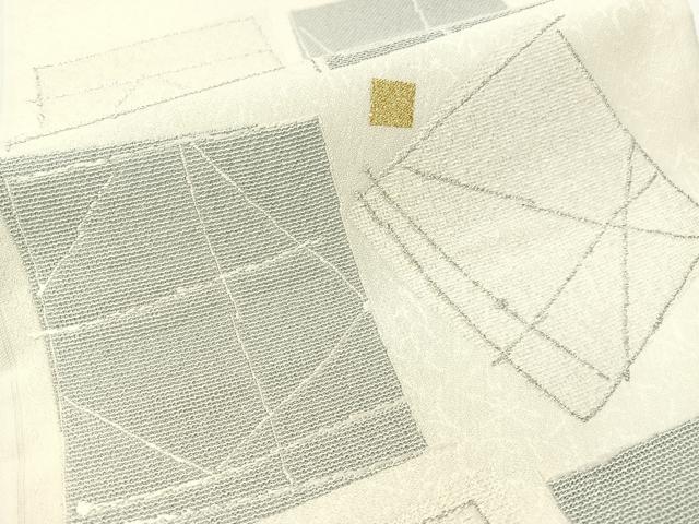平和屋着物▽六通柄袋帯 スリーシーズン 春夏秋 青衣の人 金銀糸 正絹 逸品 CABG1632vp