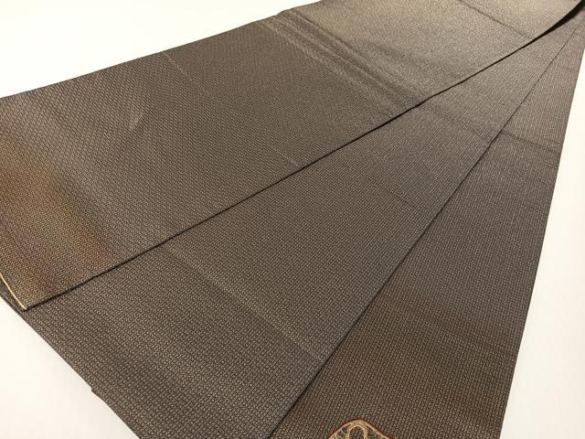 平和屋着物●ひなや工房 くむ・あむ・おる 伊豆蔵明彦 太鼓柄袋帯 総刺繍 双鳥更紗吉祥文 金糸 正絹 逸品 CABG1635vp